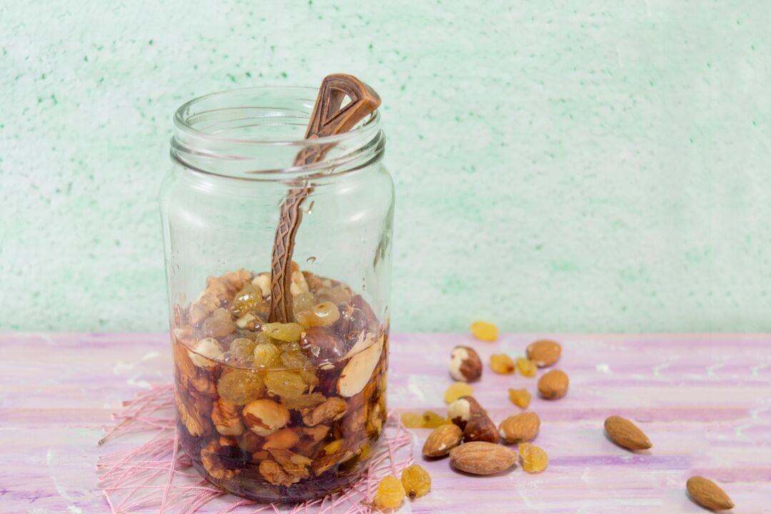 Nuts and honey to increase potency