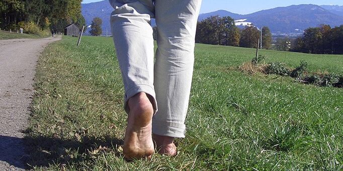 Walk barefoot to increase effectiveness